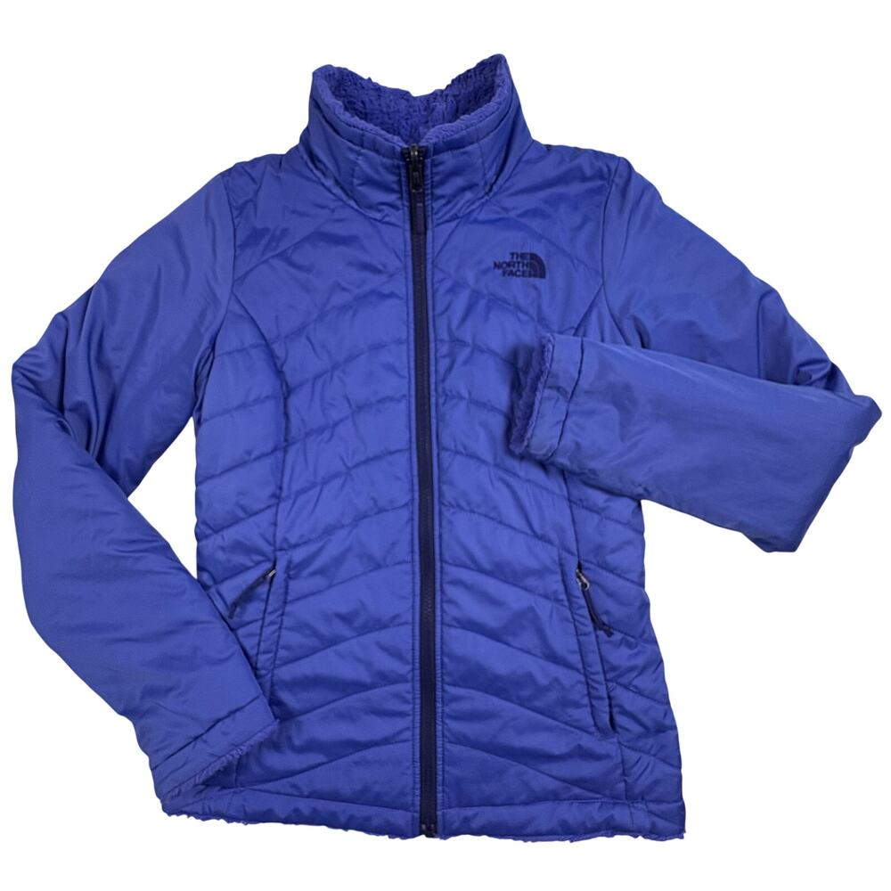 The North Face Mossbud Reversible Jacket Women's XS Purple Apres Ski Alpine